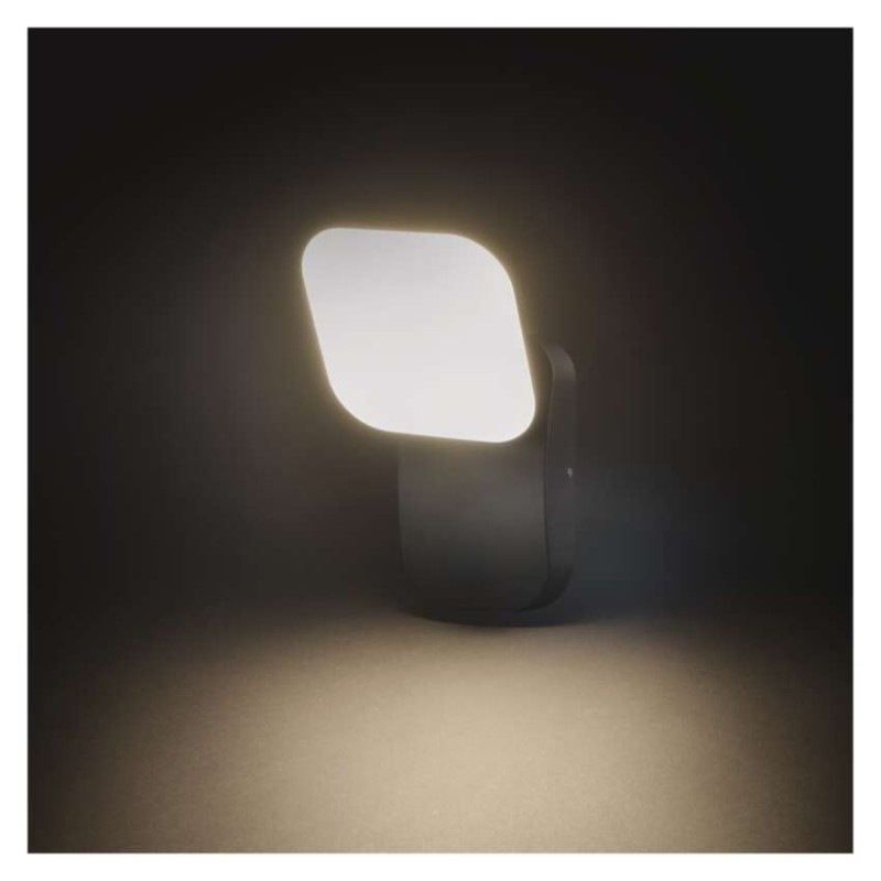 LED záhradné nástenné svietidlo NIKA, 12 x 12 x 20 cm, 12,5 W, teplá biela