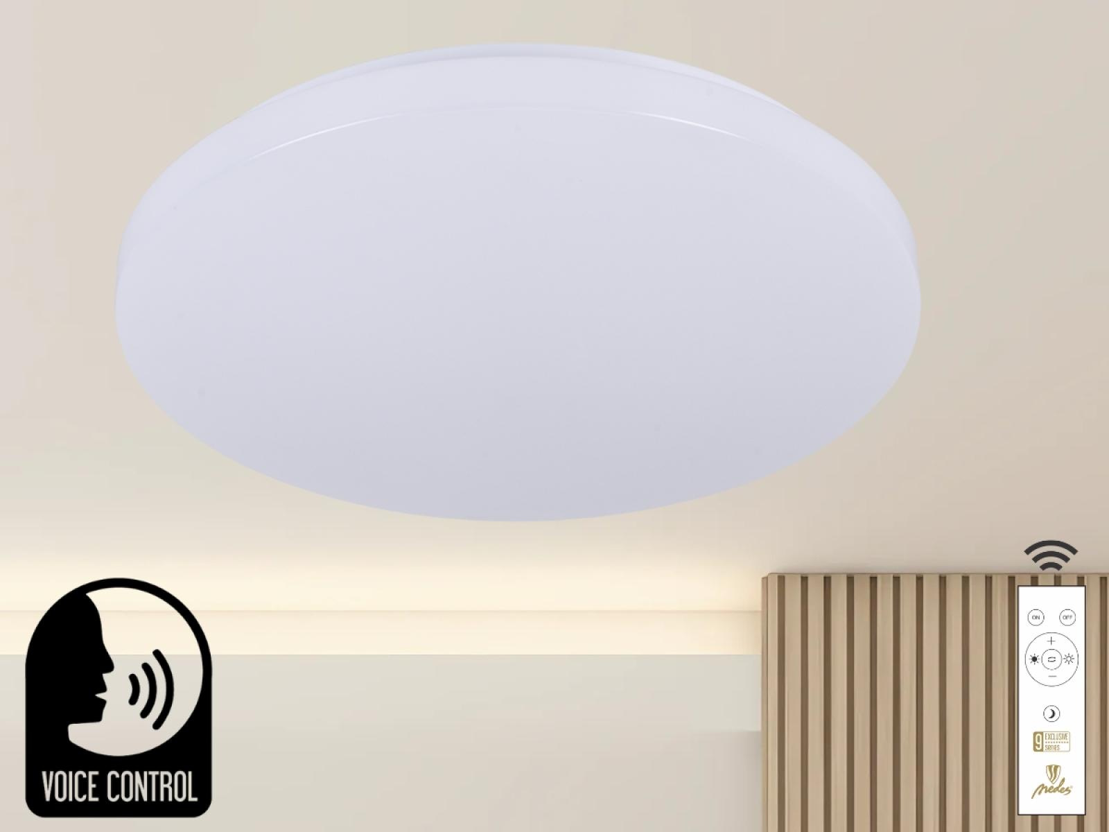 LED stropná lampa OPAL + DO + OVLÁDANIE HLASOM 48W - LC902SV