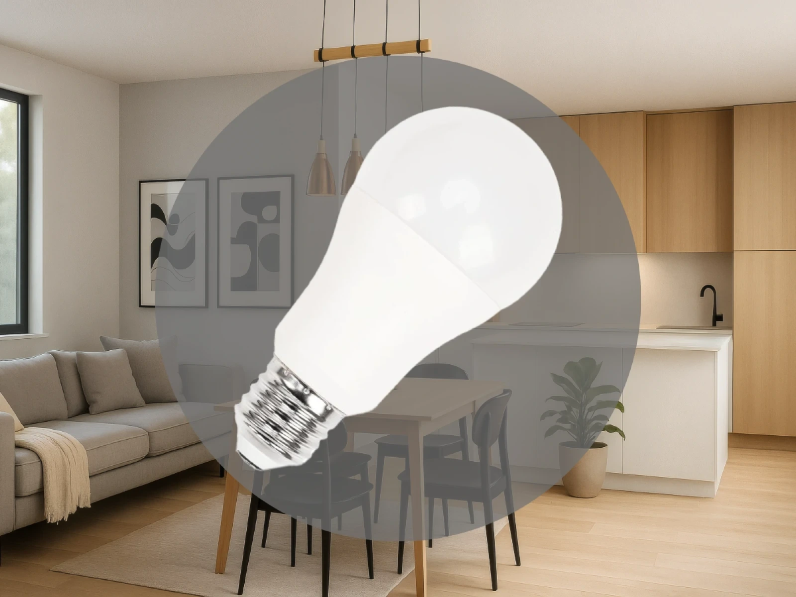 LED žiarovka 15W - A60 / E27 / SMD / 4000K - ZLS525N