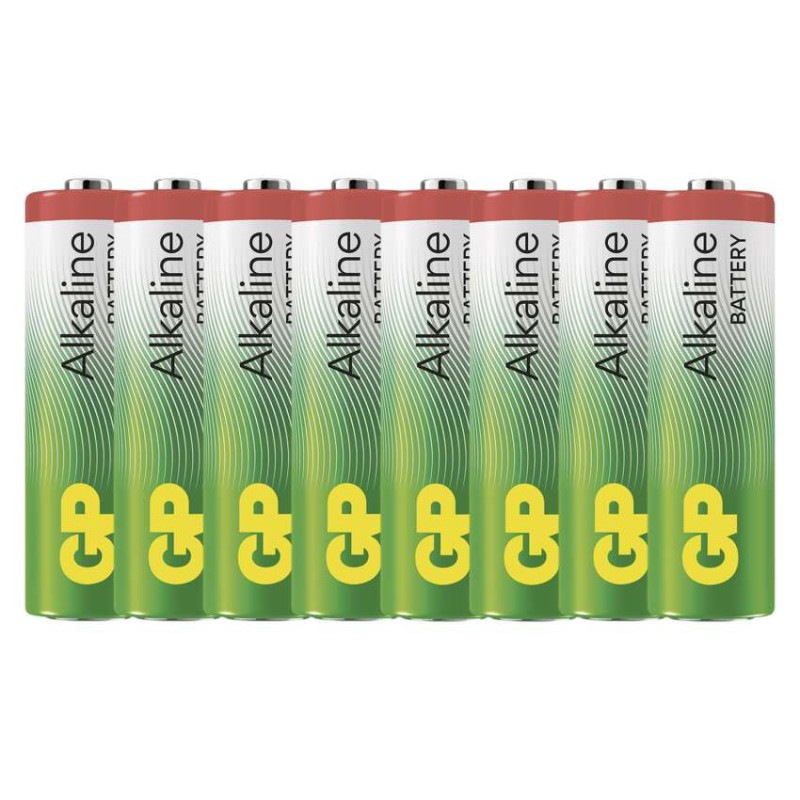 Alkalická batéria GP Alkaline LR6 (AA), 8 ks
