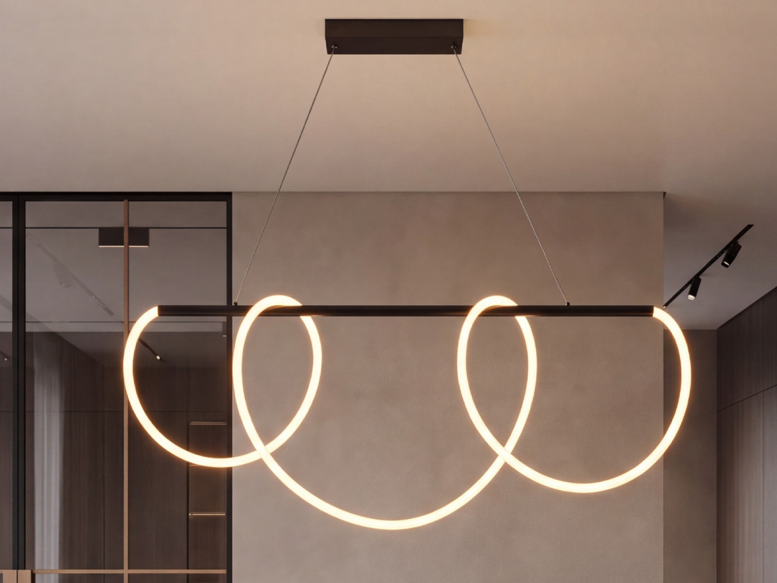 LED závesné svietidlo + diaľkový ovládač 75W - J4390/B