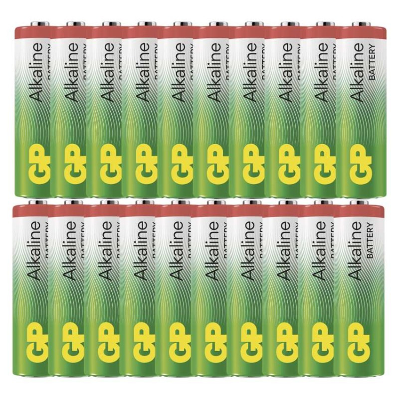 Alkalická batéria GP Alkaline LR6 (AA), 20 ks