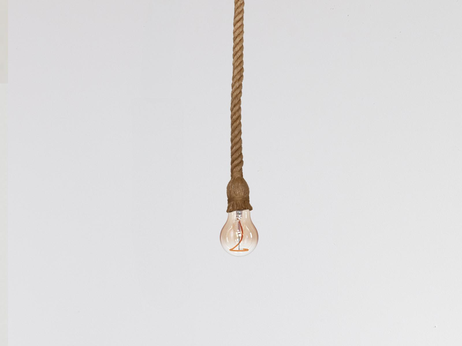 Objímka E27 / 1m / povraz - prírodná - BH671-1