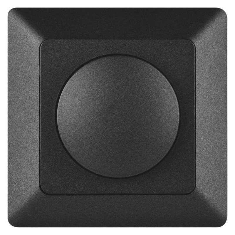 Triakový stmievač č. 6 pre regulovateľné LED žiarovky, antracit