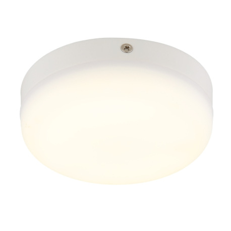 Stropné svietidlo, plast biely, ø: 120mm, V: 45mm, vrátane LED 8W 230V, zdroj 870lm, výstup 600lm, 4