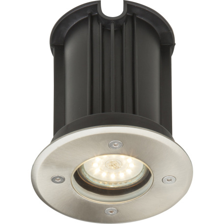 Vonkajšie svietidlo, nerezová oceľ, sklo priehľadné, zaťažiteľnosť až 2000 kg, IP65, Ø 110, V: 115,