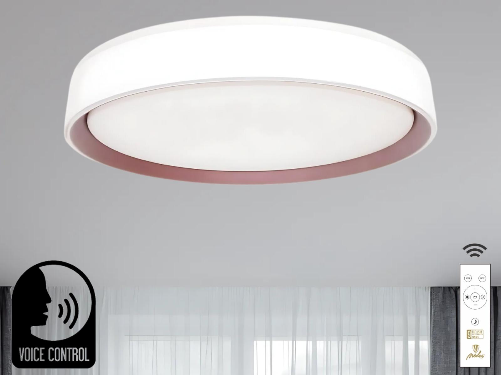 LED stropná lampa OPAL + DO + OVLÁDANIE HLASOM 48W - LC902MV