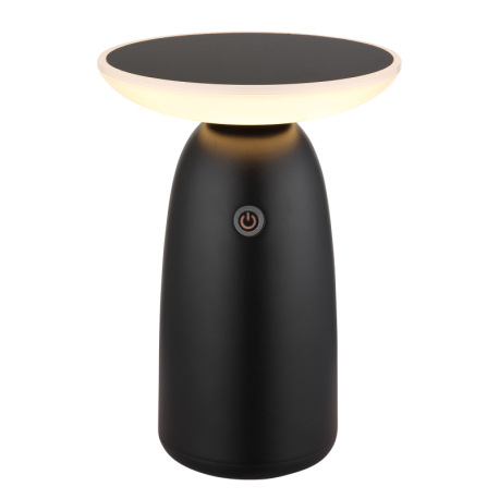 Solárne sv., hliník čierny matný, plast čierny matný/biely, dotykový stmievač, pamäť, bez adaptéra,