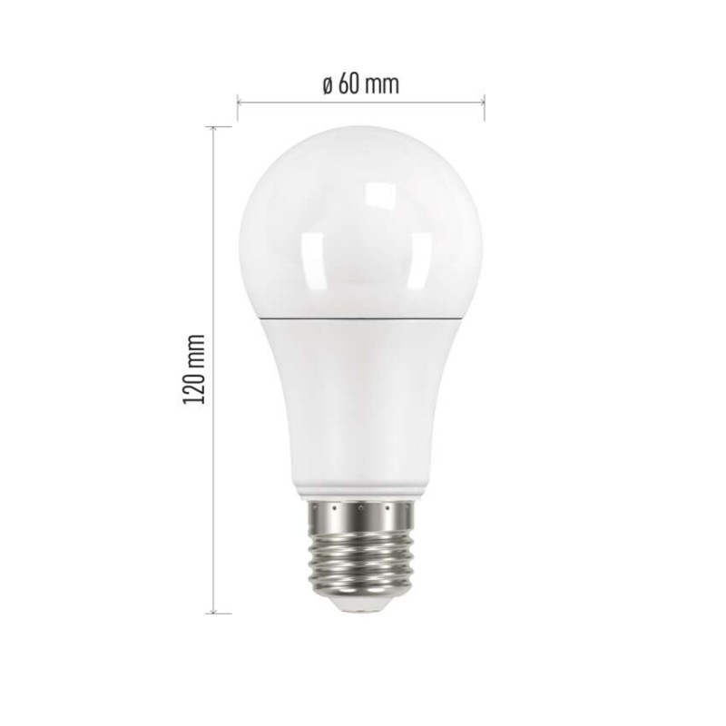 LED žiarovka Classic A60 / E27 / 10,7 W (75 W) / 1 060 lm / teplá biela