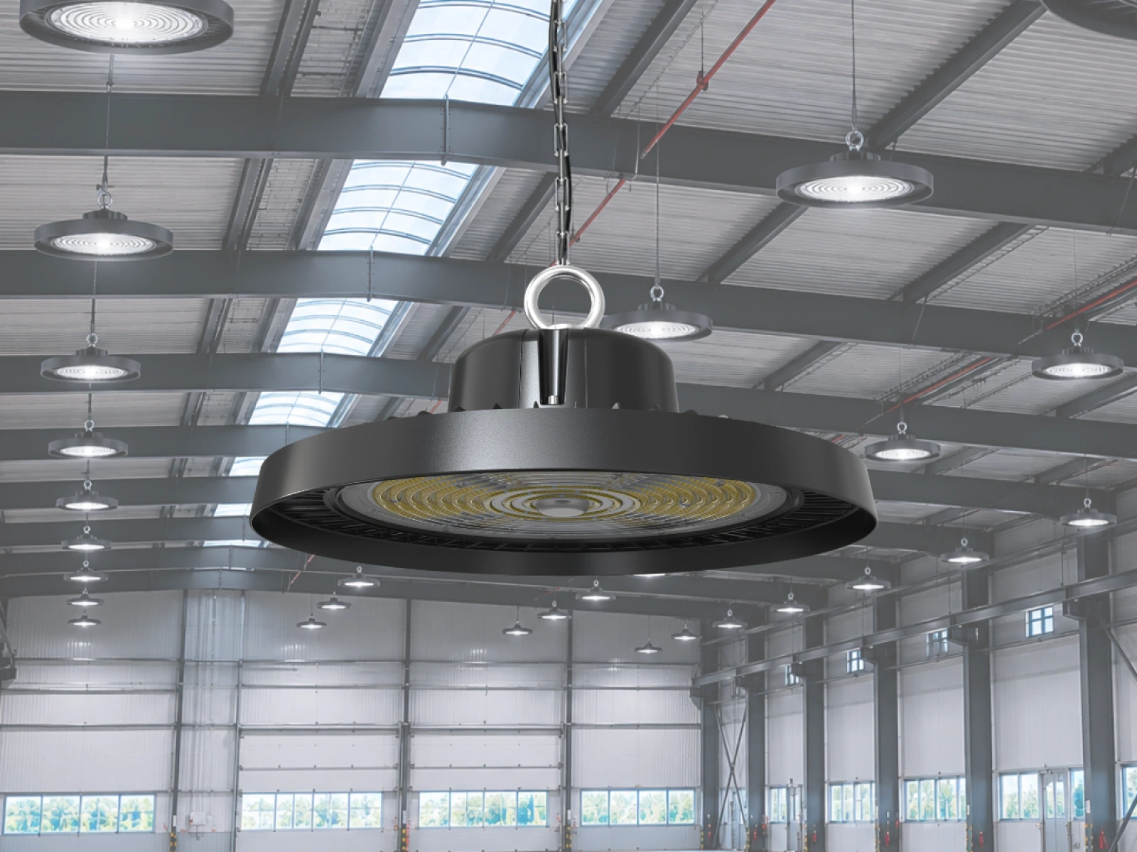 LED svietidlo High Bay UFO 200W / IP65 / 5000K / 1-10V - LU423/1