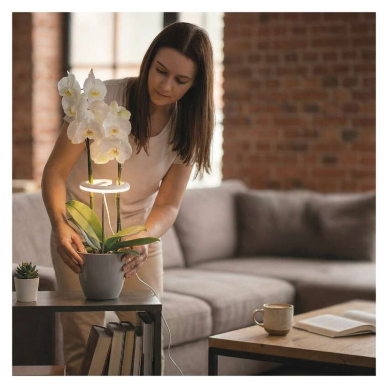 LED GROW pestovateľská lampa 8 W, časovač, stmievateľná, biela