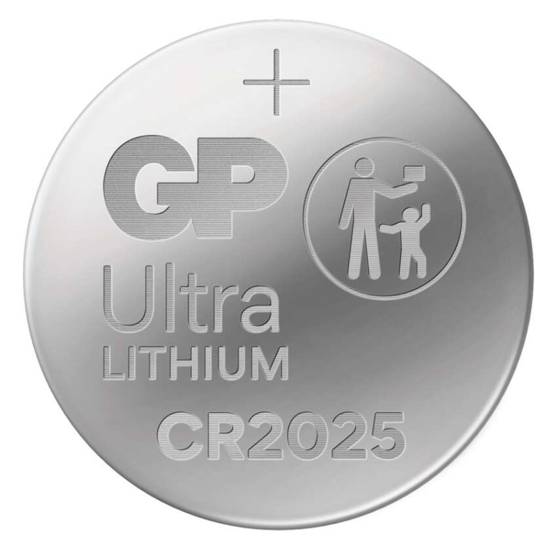 Lítiová gombíková batéria GP Ultra CR2025, 4 ks