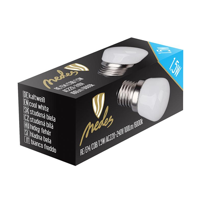 LED žiarovka 1,5W - MINI / E14 / COB / 6000K - ZLS001 2