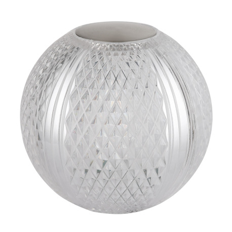 Nabíjateľná stolová lampa, číry akryl, plast nikel matný, čierny PVC kábel, dotykové zapínanie/vypín 4