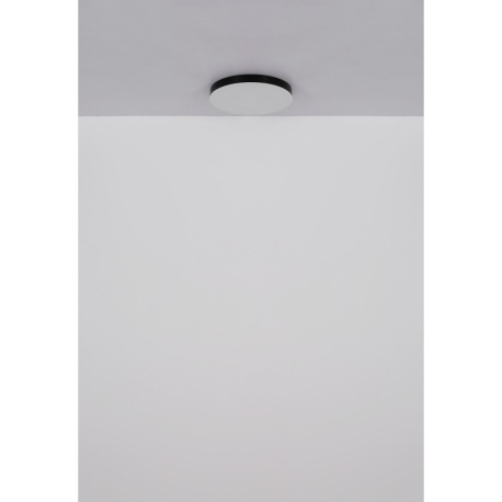 Stropné svietidlo, plast čierny, plast biely, posuvný prepínač, fixácia farieb, ø: 300 mm, V: 45 mm, 17