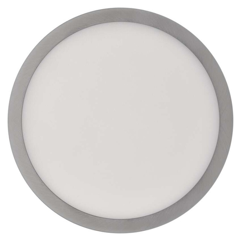 LED prisadené svietidlo, kruhové, strieborné, 12,5W, CCT 5