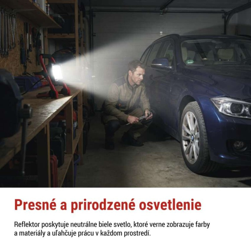 LED reflektor ELION 20W, červeno-čierny, IP65, 3000 lm, neutrálna biela 9