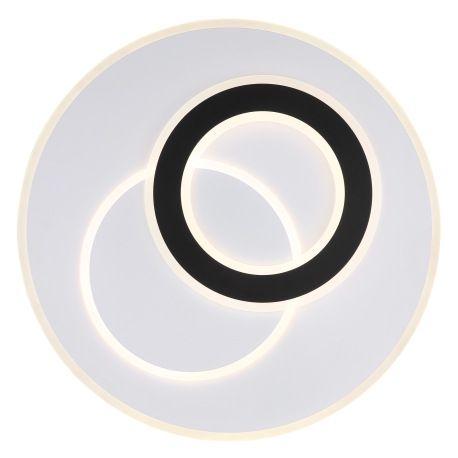 Stropné svietidlo, kov biely a čierny matný, akryl biely, stmievateľné, niekoľko úrovní pomocou nást 11