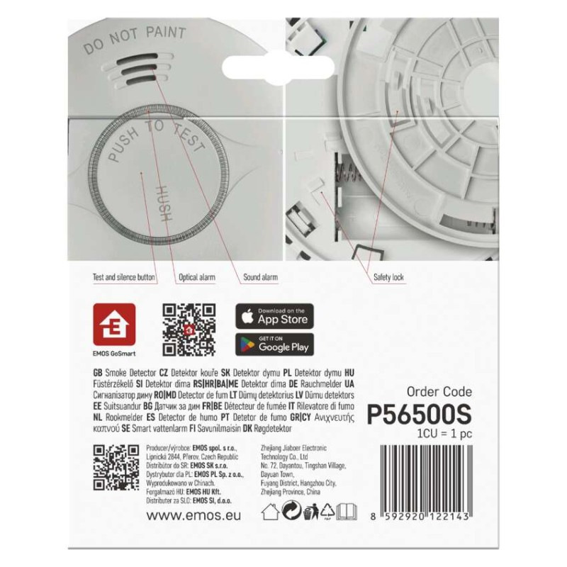 GoSmart Detektor dymu TS380C-HW s WiFi 12