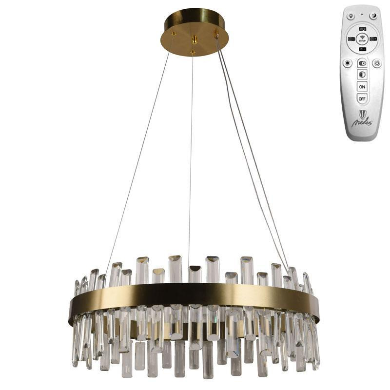 LED krištáľový luster + diaľkový ovládač 80W - J6342/C 8