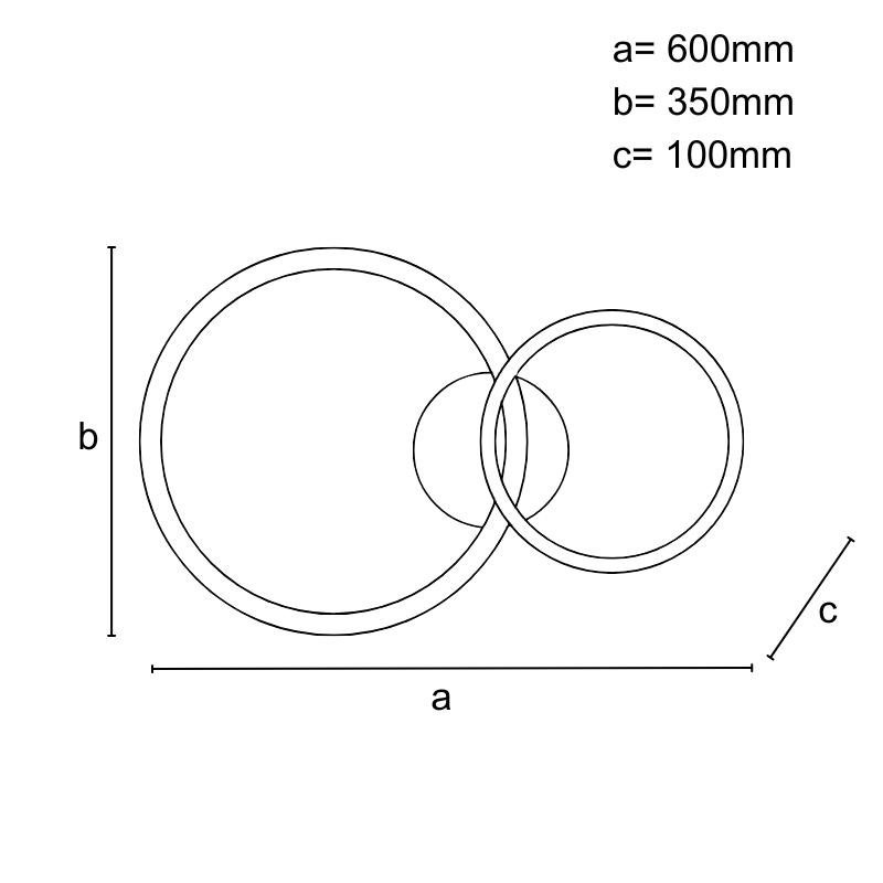 LED stropné svietidlo s diaľkovým ovládačom 48W - TB1300/BG 9