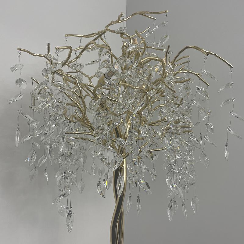 Luxusná krištáľová stojaca lampa 5 x G9 - CA011/F 6