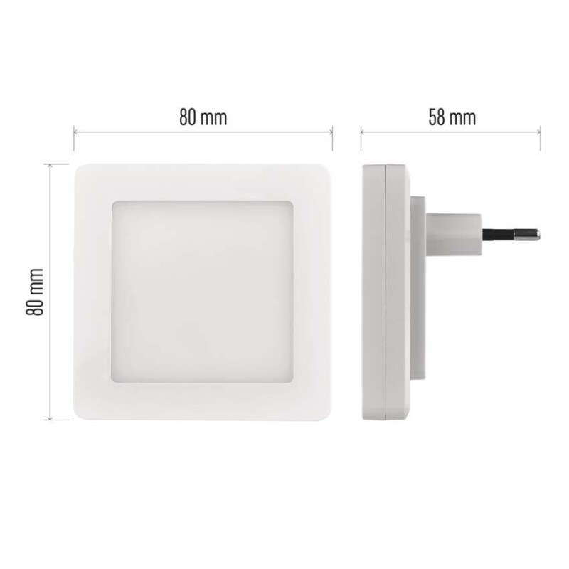 LED nočné svetlo P3316 s fotosenzorom do zásuvky 11