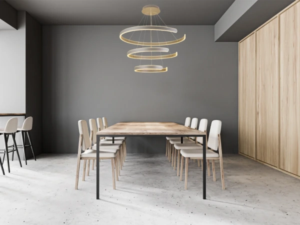 LED visiace svietidlo + diaľkový ovládač 220W - J4329/S 7