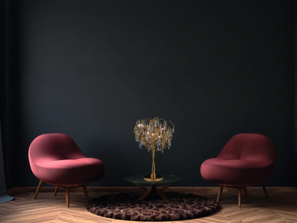 Luxusná krištáľová stolná lampa 5 x G9 - CA061/T 1