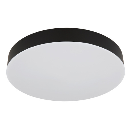 Stropné svietidlo, plast čierny, plast biely, posuvný prepínač, fixácia farieb, ø: 300 mm, V: 45 mm, 11