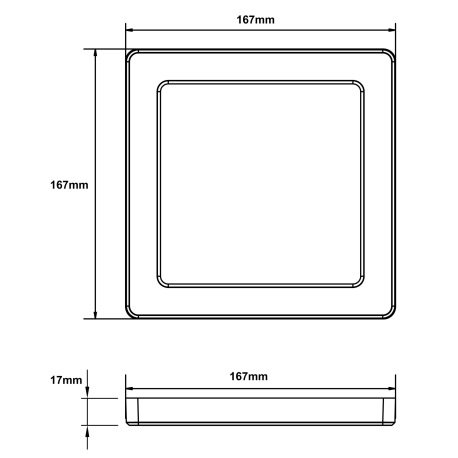 Stropné svietidlo, plast čierny, plast biely, zmena farby svetla prepínačom, fixácia farby, DxŠxV:16 11