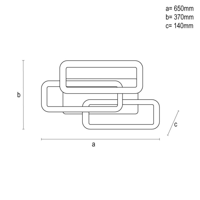 LED stropné svietidlo s diaľkovým ovládačom 90W - TA1338/B 7