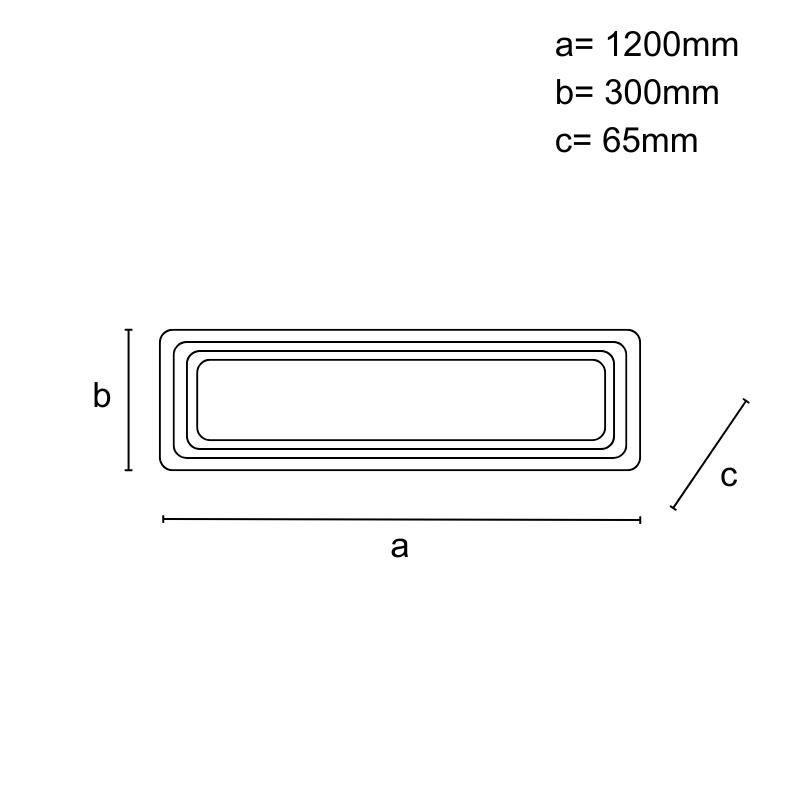 LED stropná lampa s diaľkovým ovládačom 170W - J1343/W 1