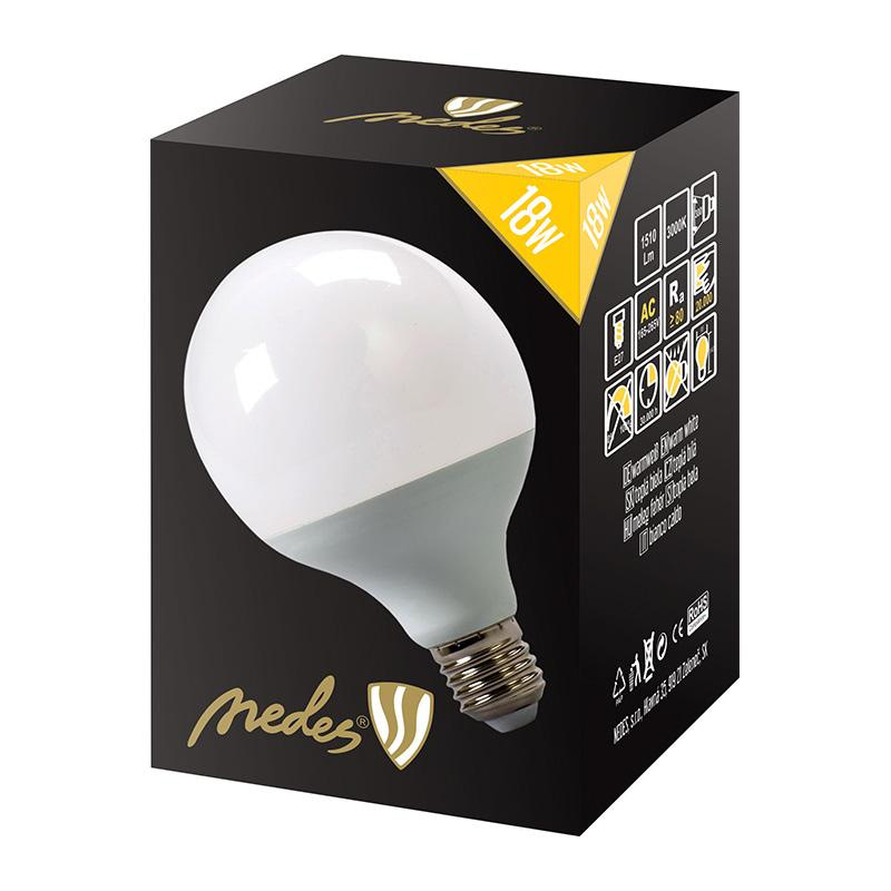 LED žiarovka 18W - G95 / E27 / SMD / 3000K - ZLS912 3