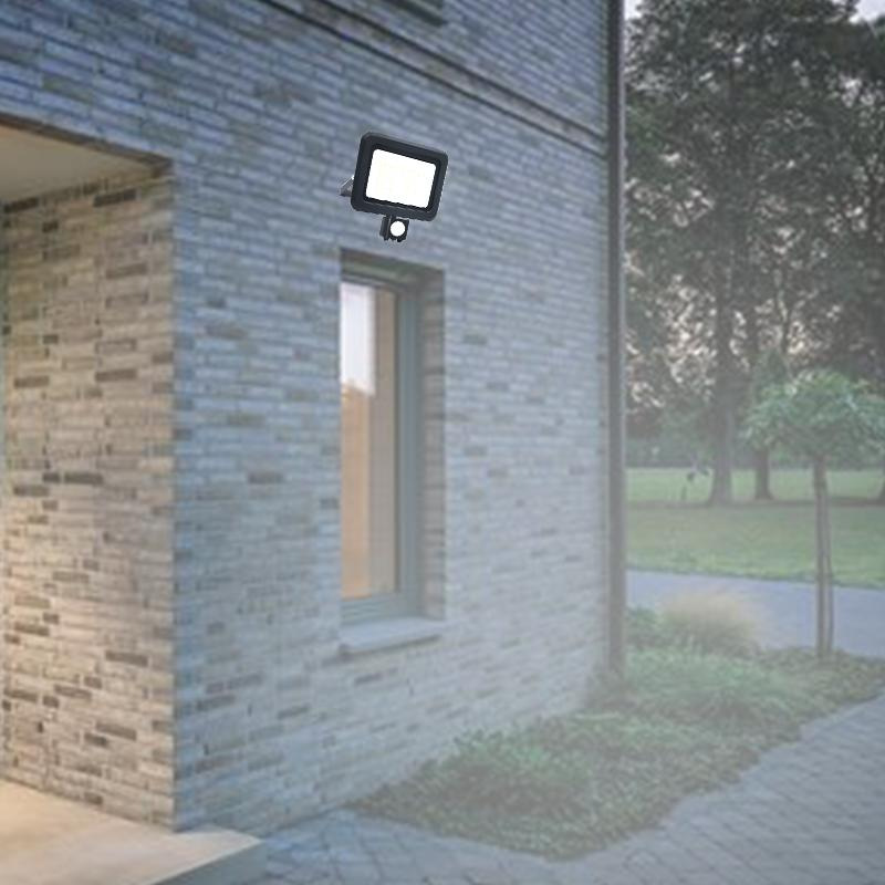 Vonkajší čierny LED reflektor 50W / 4000K - LF0024S 7