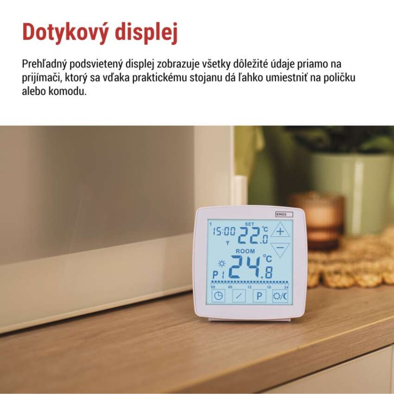 Izbový programovateľný bezdrôtový OpenTherm termostat P56A11 4