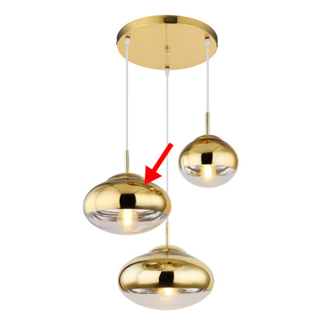 Náhradné sklo pre 15445-3HG, stredné