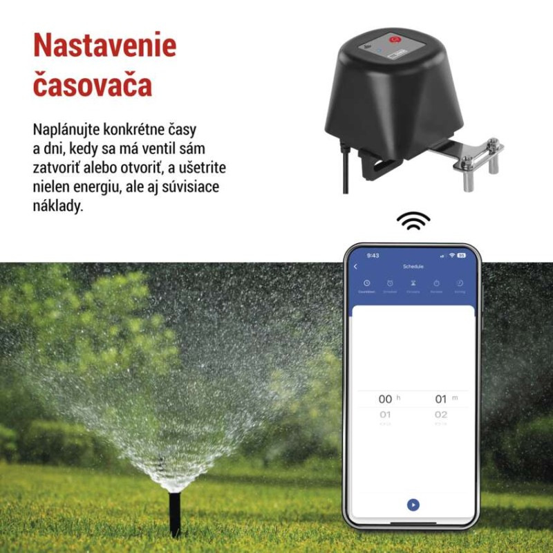 GoSmart Motorizovaný zatvárač ventila voda/plyn P5640S ZigBee 4