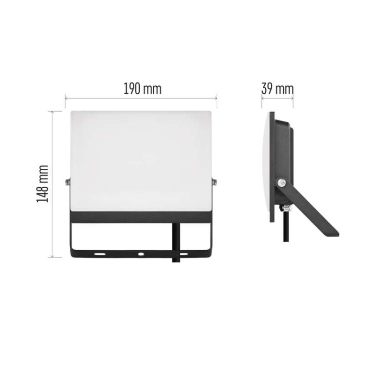 LED reflektor TAMBO EVO, 50 W, 5000 lm, IP65, čierny 3