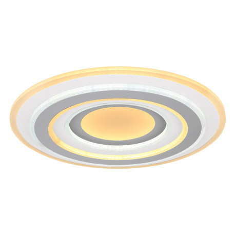 Stropné svietidlo, kov biely, akryl antracit a biely, nočné svetlo, funkcia pamäte, stmievateľné, di 5