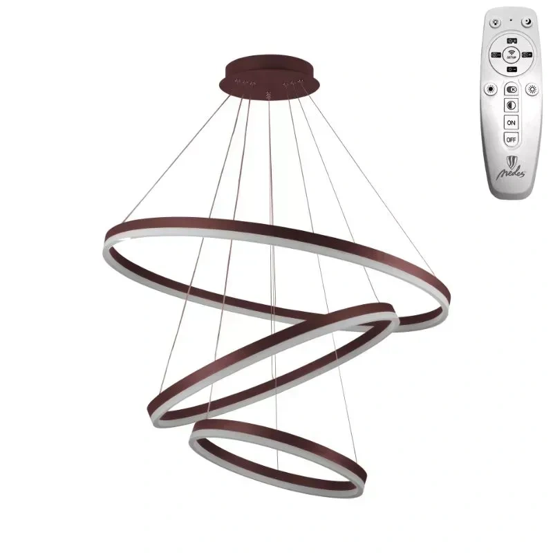 LED závesné svietidlo na lanku + diaľkový ovládač 125W - J4313/BR 10