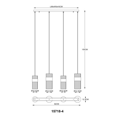 Závesné svietidlo, kov čierny matný, sklo dymovej farby, textilný kábel čierny, možnosť skrátenia vý 13
