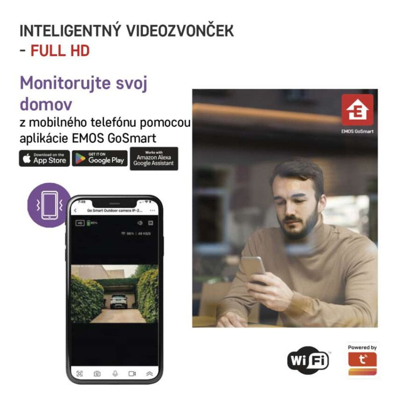 GoSmart Domový bezdrôtový videozvonček IP-09C s WiFi 1