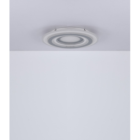 Stropné svietidlo, kov biely, akryl antracit a biely, nočné svetlo, funkcia pamäte, stmievateľné, di 10