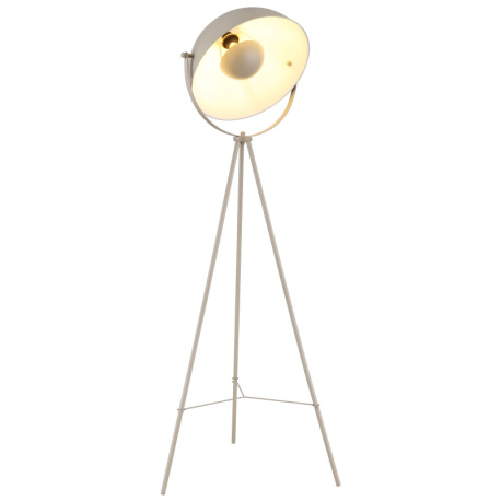 Stojanová lampa, kov pieskovej farby, kolískový vypínač na kábli, ø: 560 mm, V: 1526 mm, dĺžka kábla 14