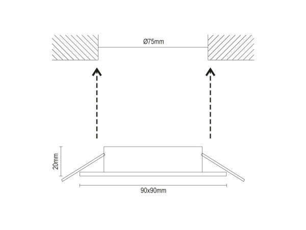 Rámik na GU10 - SR008 1