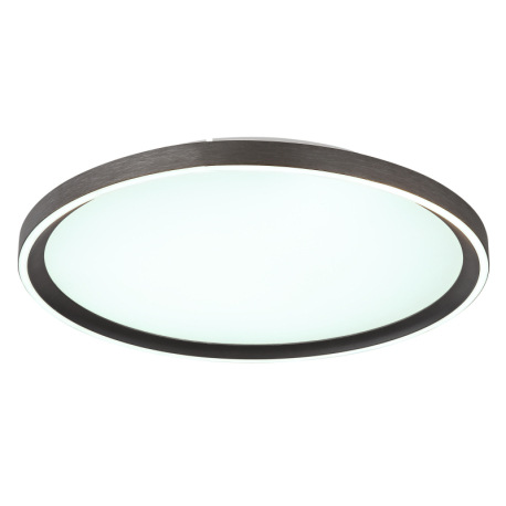 Stropné svietidlo, brúsený hliník sivý, akryl biely, silikón biely, stmievateľné, niekoľko úrovní po 6