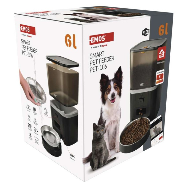 GoSmart dávkovač krmiva Pet Care s kamerou, 6 l, čierny, Wi-Fi 14