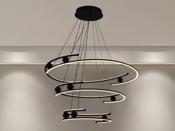 LED visiaca lampa na lanku + diaľkový ovládač 170W - J4347/B 5