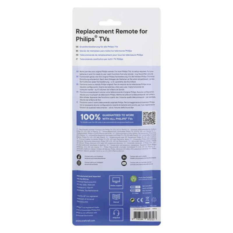 Ďiaľkový ovládač OFA pre TV Philips 5